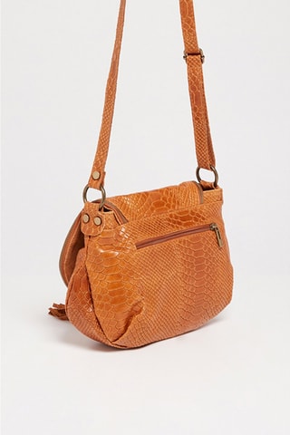 Bandolera de piel Lana - Camel