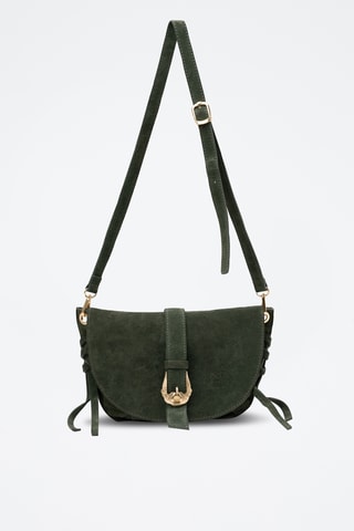 Bandolera de piel Texas - Verde oscuro