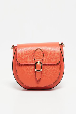Bandolera de piel Polly - Naranja