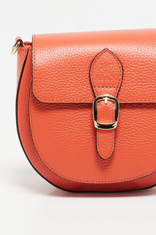 Bandolera de piel Polly - Naranja