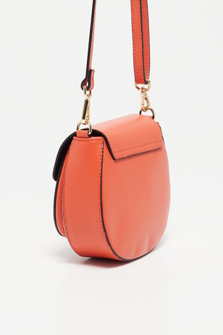 Bandolera de piel Polly - Naranja