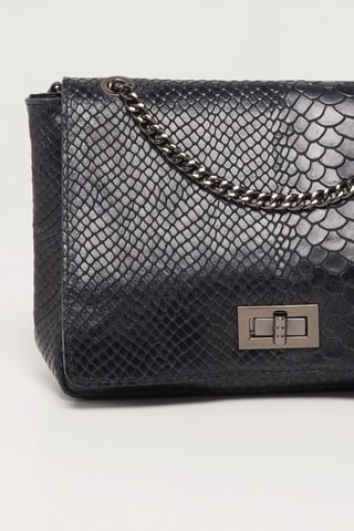 Bandolera de piel Tatou - Negro
