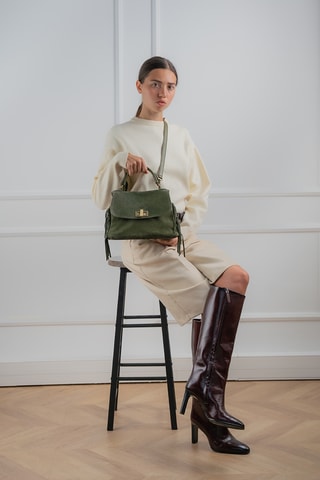 Bolso de piel Neva  - Verde