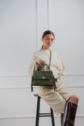 Bolso de piel Neva  - Verde