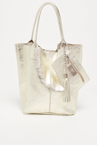 Bolso de piel Yana - Dorado