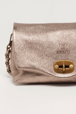 Bandolera de piel Hero - Beige