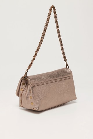 Bandolera de piel Hero - Beige