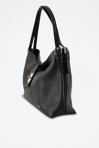Bandolera de piel Ellad - Negro