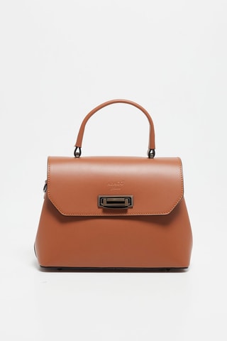 Bolso de piel Laurie - Marrón