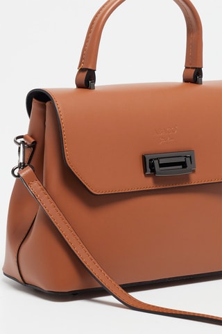 Bolso de piel Laurie - Marrón