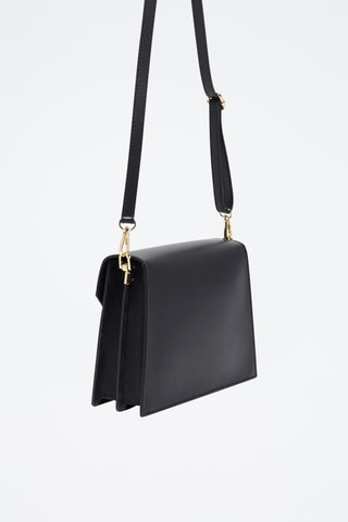 Bandolera de piel Celia - Negro