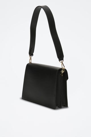 Bandolera de piel Celia - Negro