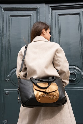 Bolso de piel Odelia  - Dorado