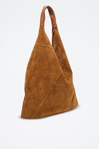 Bolso shopper de nobuk Deni - Camel