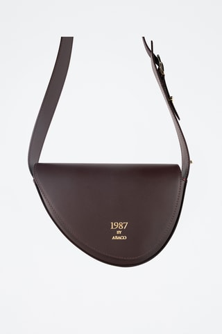 Bandolera de piel Raily - Burdeos