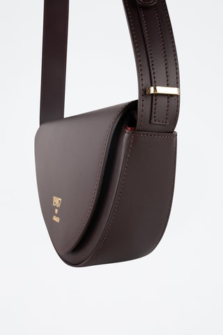 Bandolera de piel Raily - Burdeos