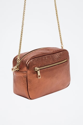 Bandolera de piel Amaia - Marrón