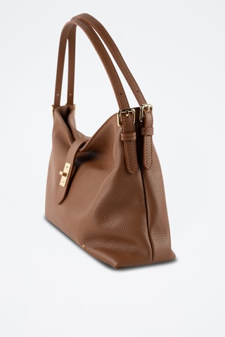 Bandolera de piel Ellad - Camel