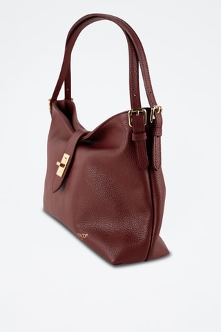 Bolso de piel Ellad - Burdeos