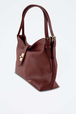 Bolso de piel Ellad - Burdeos