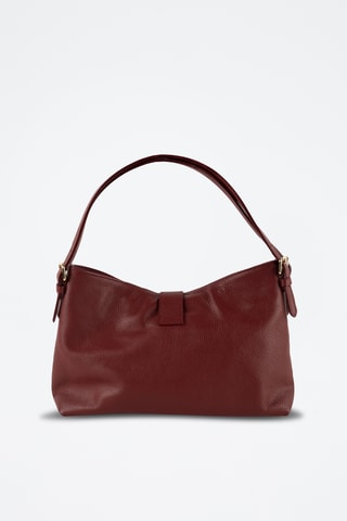 Bolso de piel Ellad - Burdeos