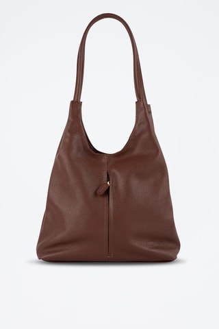 Bolso de piel Fred  - Marrón