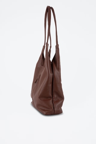 Bolso de piel Fred  - Marrón