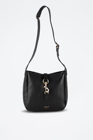 Bandolera de piel Lex - Negro