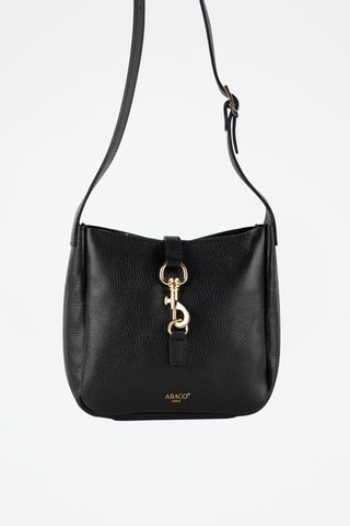 Bandolera de piel Lex - Negro