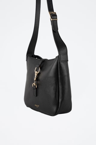 Bandolera de piel Lex - Negro