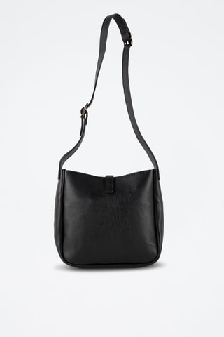 Bandolera de piel Lex - Negro