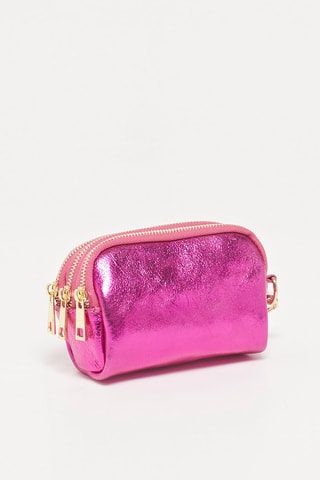 Monedero de piel Dore - Fucsia