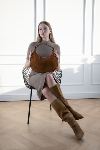 Bolso de piel Siana  - Camel