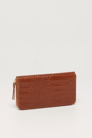 Cartera de piel Yna - Camel