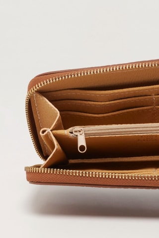 Cartera de piel Yna - Camel
