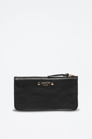 Cartera de piel de cordero Nina - Negro
