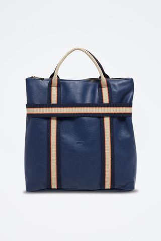 Mochila de piel Gao Dollaro - Azul marino