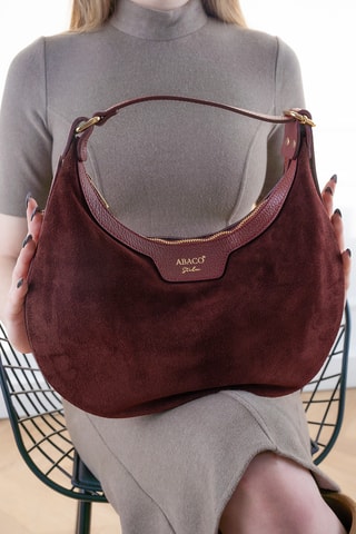 	Bolso de piel Siana  - Burdeos
