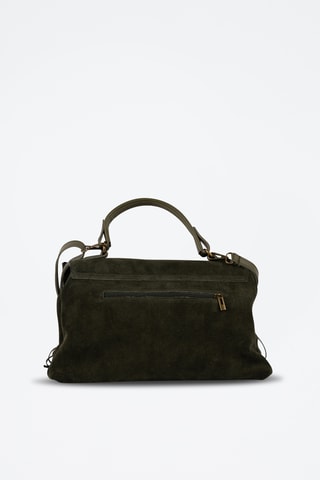 Bolso de piel Mick  - Verde oscuro