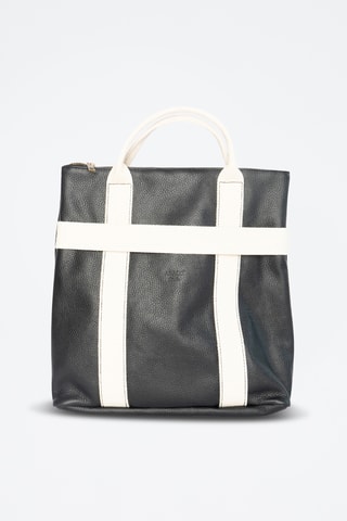 Mochila de piel Gao  - Negro