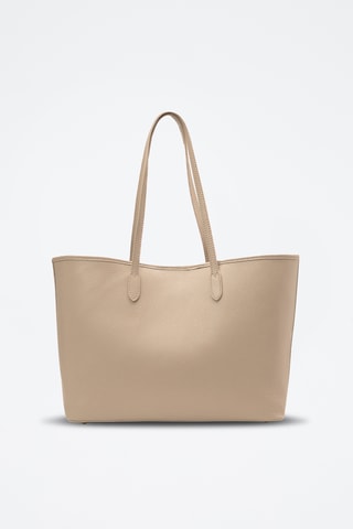 Bolso shopper de piel Sola - Topo