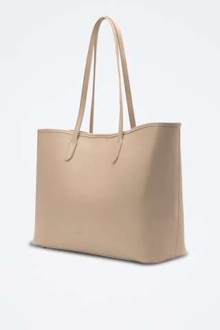 Bolso shopper de piel Sola - Topo
