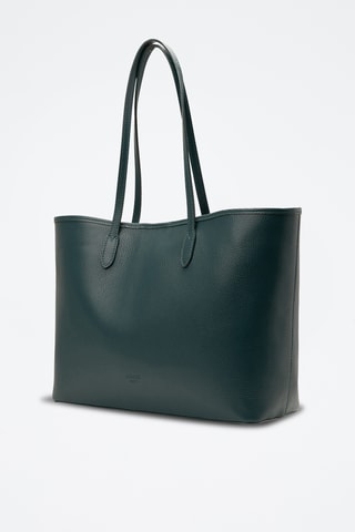 Bolso shopper de piel Sola - Azul pato