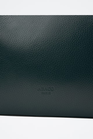Bolso shopper de piel Sola - Azul pato