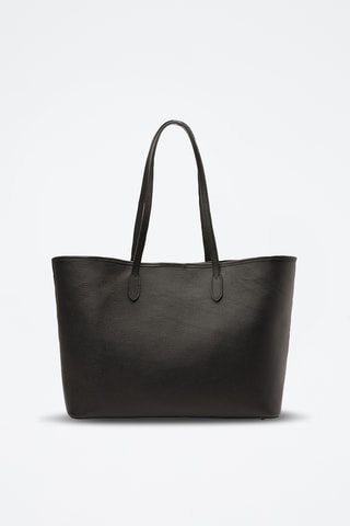 Bolso shopper de piel Sola - Negro
