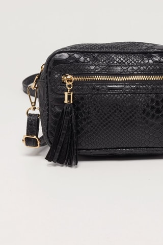 Bolso de mano de piel Nisou - Negro
