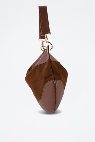 Bandolera de nobuk Kael - Marrón