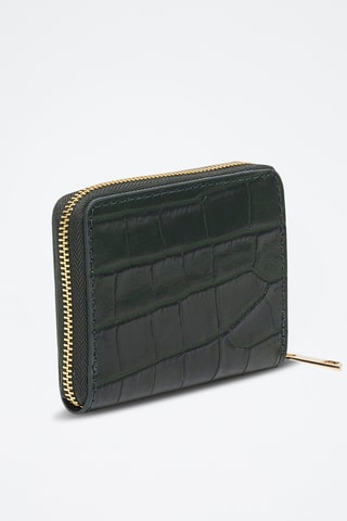 Cartera de piel Mini Wally - Verde
