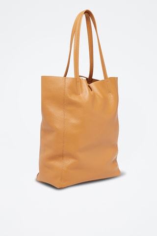 Bolso shopper de piel Tesa - Camel