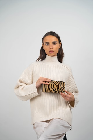 Cartera de piel Edge - Camel